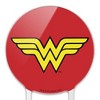 Wonder Woman Classic Logo Acrylic Cake Topper - 3 of 4