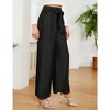 Wide Leg Pants for Women High Waisted Business Work Casual Adjustable Tie Knot Dress Pants - 4 of 4