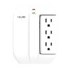 Helios 5-Outlet Wall Tap Surge Protector with 2 USB Charging Ports in White - image 4 of 4