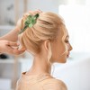 Unique Bargains Women's Metal Long Duckbill Hair Clips Green Purple 5.31"x2.17"x1.18" 2 Pcs - 3 of 4