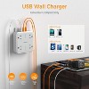 Multi Plug Outlet Extender, 4 Outlet Splitter 3 USB Wall Charging Ports (2 USB C), Wide Spaced Multiple Expander Surge Protector for Office, Home - 3 of 4