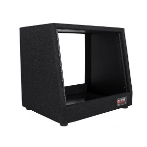 Odyssey CRS08 8 Unit Space Carpeted DJ Audio Music Studio Angled Equipment Rack Unit Case Stand with Mount Holes, Black - 1 of 2