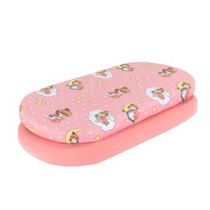Everyday Kids Bassinet Sheets 2-Pack – 100% Cotton, Precious Moments & Pink, Fits Oval/Rectangle Bassinet, Co-Sleeper, or Lounger – Baby Girl - 1 of 4