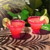 HOST FREEZE Margarita Cocktail Glasses, Frozen Cup Double Wall Plastic Margarita Glasses Drinking Set Modern Drinking Glasses 12oz Punch Pink Set of 2 - 3 of 4