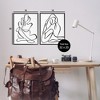 Stupell Industries Minimalist Female Figure 2pc Framed Giclee Art Set - 3 of 4