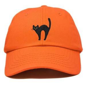 Dalix Black Cat Embroidered Womens Cotton Dad Hat Baseball Cap Adjustable - 1 of 4