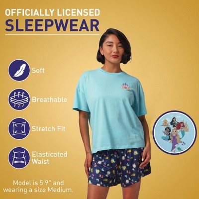 Disney Princess Castle Jasmine Mulan Rapunzel Ariel Blue Sleep Set : Target