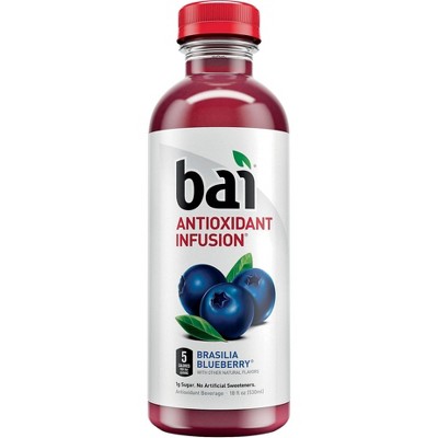 Bai Brasilia Blueberry, Antioxidant Infused Beverage, 18 Fl Oz (Pack of 12)