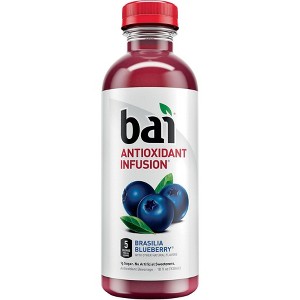 Bai Brasilia Blueberry, Antioxidant Infused Beverage, 18 Fl Oz (Pack of 12) - 1 of 3