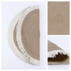 REGALWOVEN Round Rattan Indoor Outdoor Wipe Clean Rustic Placemats 15 x 15 Inch 6 Pcs - 2 of 4
