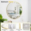 Bathroom Mirror Wall Mount Bathroom Mirror, Modern Wraparound Metal Framed Mirror, Bathroom/Bedroom/Entryway, Hang Horizontally or Vertically - 3 of 4
