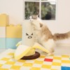 FairyLand™ Banana Cat Scratching Post – 17.3" Tall Funny Banana-Shaped Sisal Scratch Tower with Plush Base for Kittens & Indoor Cats - 3 of 4