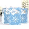 Big Dot of Happiness Blue Snowflakes - Winter Holiday Party Favor Boxes - Set of 12 - 3 of 4