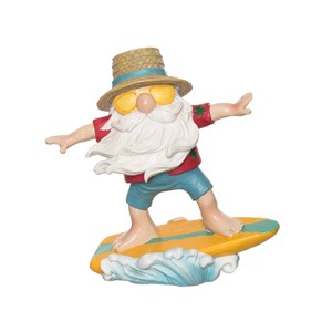 Beachcombers Surfing Gnome Figurine - 1 of 3