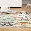 TackView Machine Washable Area Rug, Non-Slip Backing, Low Pile Faux Wool Accent Carpet, Vintage Rugs for Living Room, Bedroom - 4 of 4