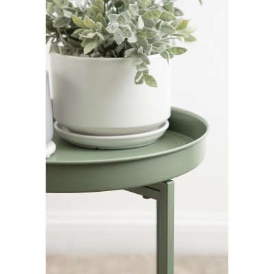 Celia Green Metal Foldable Tray Accent Table