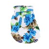 Midlee Blue Hibiscus Hawaiian Dog Shirt - 2 of 4