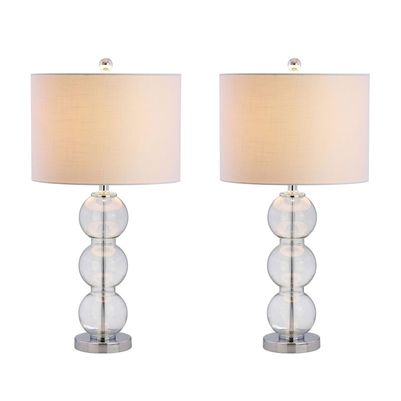 27" (Set of 2) Bella Glass Triple Sphere Table Lamp (Includes Energy Efficient Light Bulb) - JONATHAN Y, 1 of 6