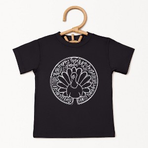 The Juniper Shop Turkey Circle Toddler Short Sleeve Tee - 1 of 3