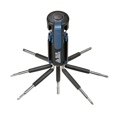 Blue Ridge Tools 8 in 1 Folding Screwdriver Multi Tool