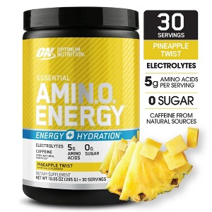 Optimum Nutrition, Essential Amino Energy + Electrolytes, Powder, Pineapple Twist, 30 Servings - 1 of 4