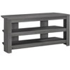 ?Vynxaria 42-Inch Contemporary TV Stand with Open Shelves ¨C Black & Grey Laminate - 2 of 4