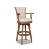 PAGED 46" High Swivel Counter and Bar Stools, Modern Upholstered with High Back and Arms Counter Height Bar Stools for Pub, Dining Room - 2 of 4