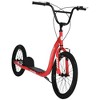 Aosom Youth Scooter Adjustable Height, Front Rear Dual Brakes, Inflatable Wheels 20-Inch 16-Inch, for 10+ Years - image 4 of 4