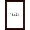 PosterPalooza | Distressed Brown Picture Frame - UV Acrylic, Foam Board Backing, Hanging Hardware - 2 of 4