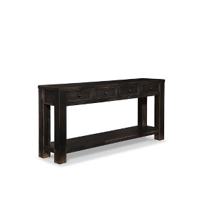 Signature Design by Ashley Casual Gavelston Sofa/Console Table, Black - 1 of 4
