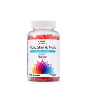 GNC Women's Hair, Skin & Nails Vitamin, Strawberry,120 Gummies
