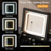 CAVINAS Large Vanity Desk with Mirror and Lights Stylish Adjustable Brightness Vanity Lights Modern Bedroom Furniture for Bedroom - 2 of 4