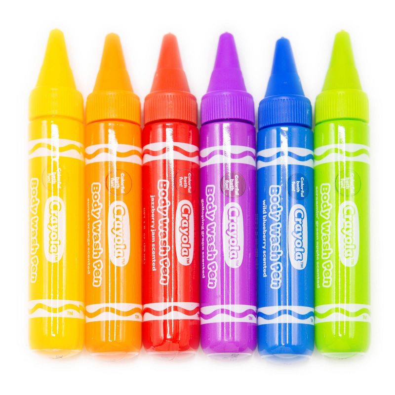 6ct Crayola Body Wash Bath Pens - Unscented - 3pk/6 fl oz, 3 of 8