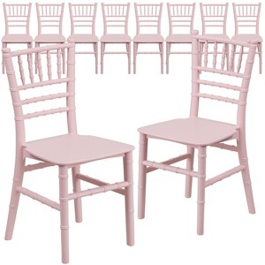 Emma and Oliver 10 Pack Child’s All Occasion Resin Chiavari Chair for Home or Home Based Rental Business - 1 of 4