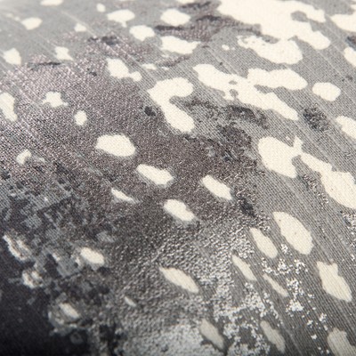 Gray Abstract Rectangular Cotton Decorative Pillow
