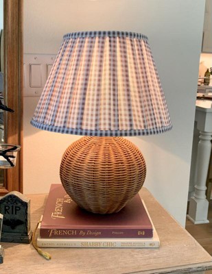 NWT threshold studio McGee ceramic deals lamp gingham shade