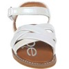 bebe Toddler Girls' Sandals - Open Toe Flat Sandals Comfy Summer Flats for Toddler and Little Kids - 4 of 4