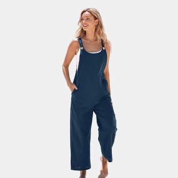 Women's Raven Tapered Pinafore Jumpsuit - Cupshe