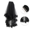Unique Bargains Comb Wedding Veil Black 1 Pc - 3 of 4