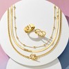 Pure Collection by Ross-Simons 18kt Gold Vermeil Bead Station Toggle Necklace - 3 of 4