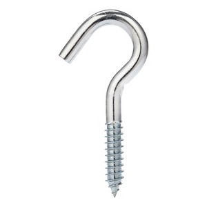 Hampton Small Zinc-Plated Silver Steel 4.25 in. L Clothesline Hook 300 lb 1 pk (Case of 10) - 1 of 1