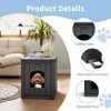 Gulches Dual-Use Cat Litter Box Furniture Easy Assembly/Clean, Fits 12.5"W×21"D Litter Boxes, 7.5"×9" Door, Odor-Control - 4 of 4