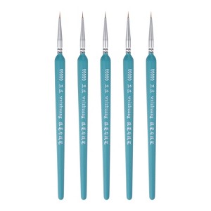 Unique Bargains Detail Paint Nylon Miniature Brush 5 Pcs - 1 of 4