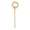Black Bow Jewelry 14k Yellow Gold, Ella Collection, LG Fancy Script Initial Pendant A-W - 2 of 4