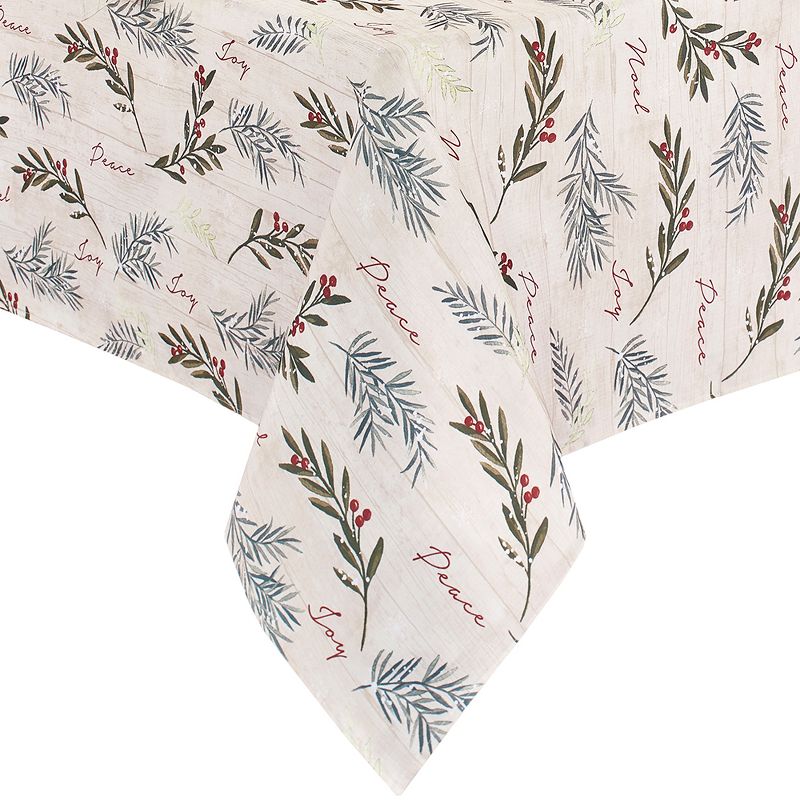 Holiday Tree Trimmings Tablecloth - Red/Green - Elrene Home Fashions, 1 of 4