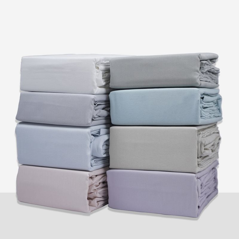 Color Sense Percale Weave Cool & Crisp Cotton Rich Sheet Set, 3 of 7