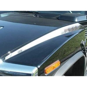QAA is Compatible with 2003-2009 Hummer H2 2 Piece Stainless Hood Accent Trim HV43014 - 1 of 4