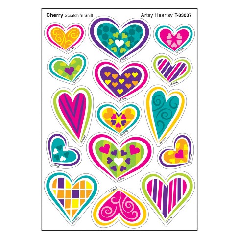 Trend Artsy Heartsy/Cherry Mixed Shapes Stinky Stickers, 60 Count (Pack of 6) - image 1 of 1