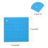 Unique Bargains Silicone Heat Resistant Multi-Purpose Trivets Mat 4 Pcs - 2 of 4