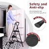 Gulches Lightweight folding 4-step ladder with wide anti-slip pedals and safety handle, sturdy steel construction, ideal for home, kitchen, office - 4 of 4